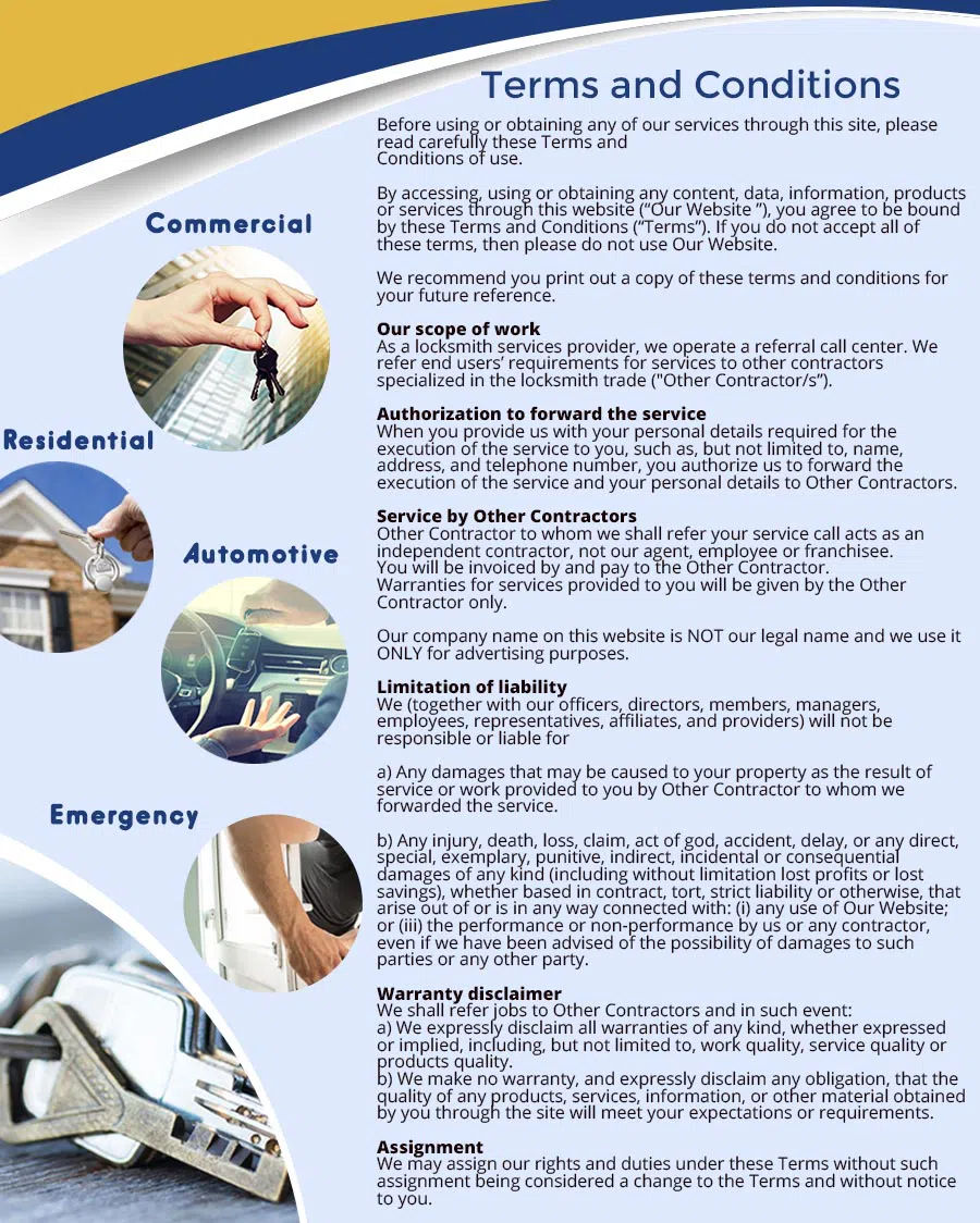 Jacksonville Express Locksmith Jacksonville, FL 904-531-3190 - terms-ls